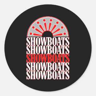 Memphis Showboats Usfl Throwback Classic Round Sticker