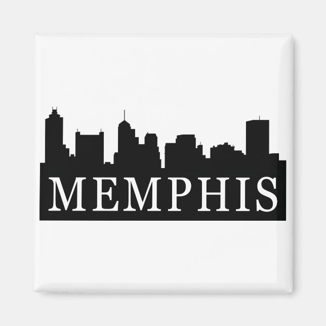Memphis Skyline Magnet (Front)