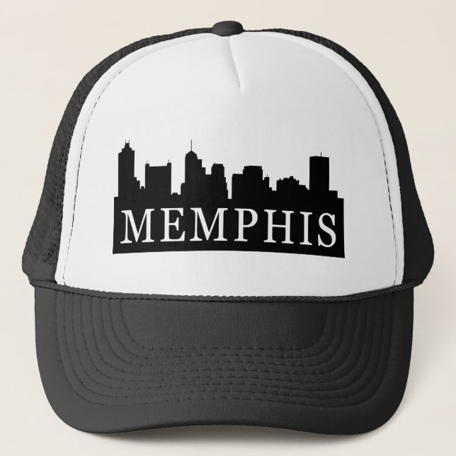 Memphis Skyline Trucker Hat (Front)