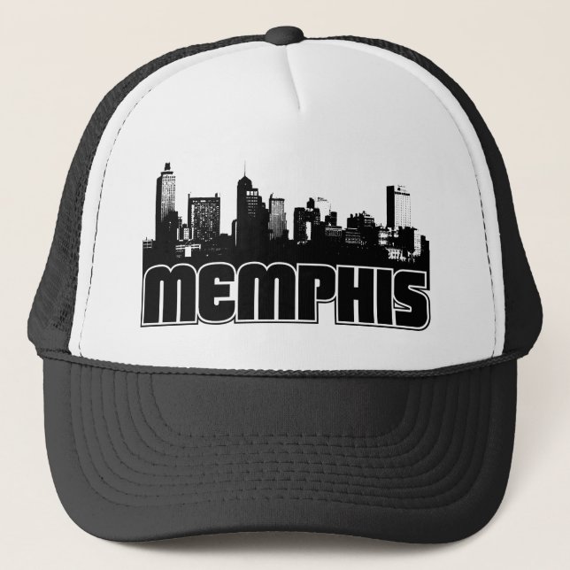 Memphis Skyline Trucker Hat (Front)