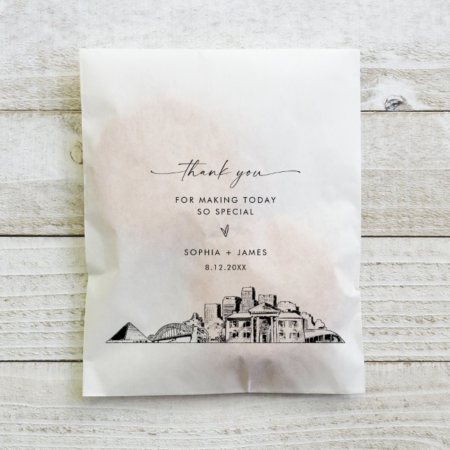 Memphis Skyline Wedding Thank You Favour Bags (Creator Uploaded)