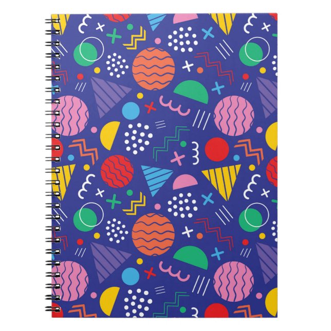 Memphis style pattern notebook (Front)