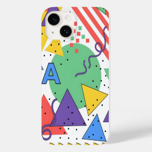 Memphis Style Phone Case Dopamine Decor Bold Geome