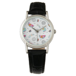 Memphis Style Tropical Summer Pattern Watch