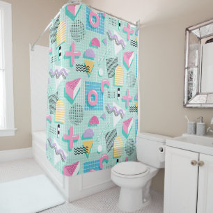 Memphis Sweet Candies Shower Curtain