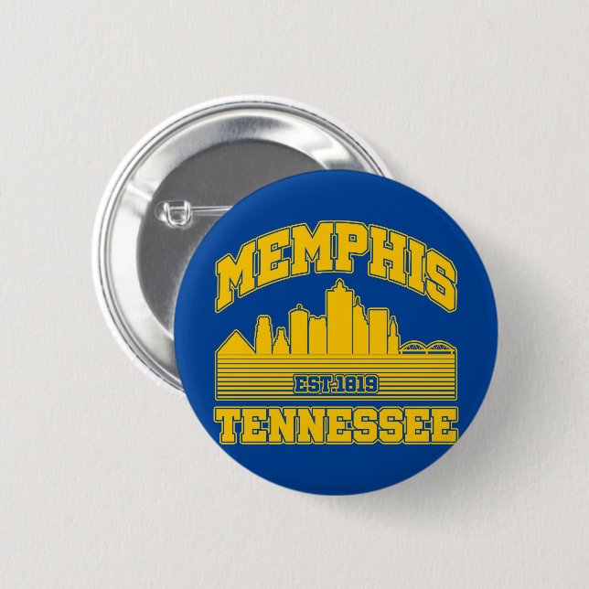 Memphis,Tennessee 6 Cm Round Badge (Front & Back)