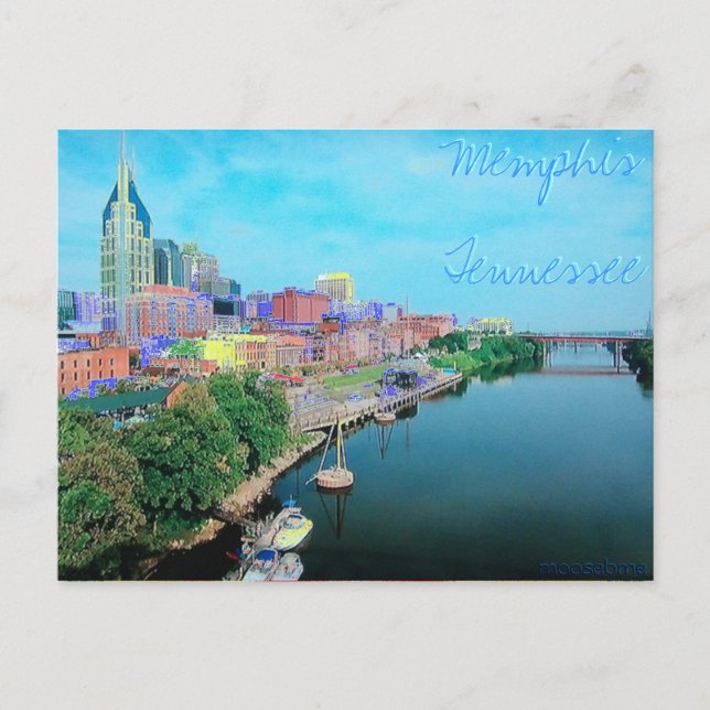 Memphis Tennessee Coloured Post Card (Front)