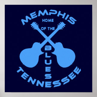 Memphis, Tennessee Home of the Blues Poster