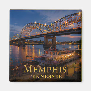 Memphis Tennessee Mississippi Blues & River Magnet