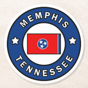 Memphis Tennessee Round Paper Coaster