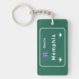 Memphis Tennessee tn Interstate Highway Freeway : Key Ring