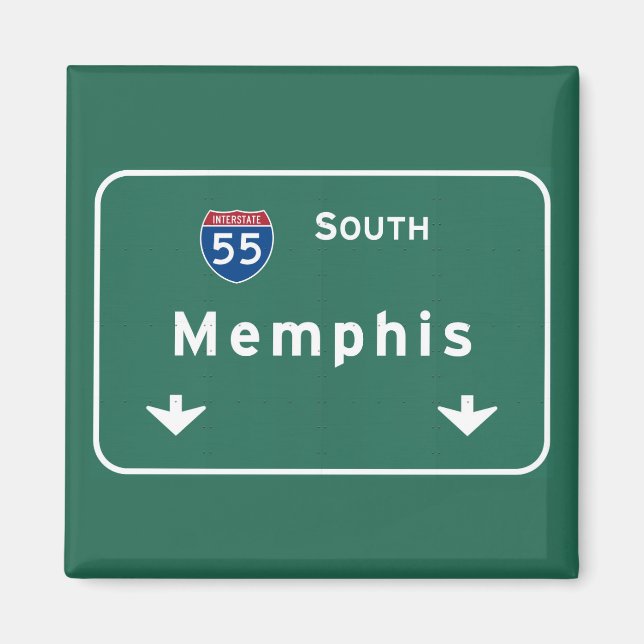 Memphis Tennessee tn Interstate Highway Freeway : Magnet (Front)