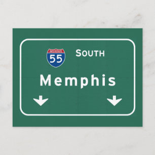 Memphis Tennessee tn Interstate Highway Freeway : Postcard