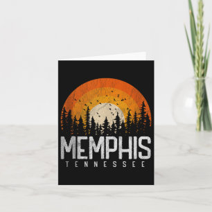 Memphis Tennessee Tn Shirt Retro Style Vintage 70s Card