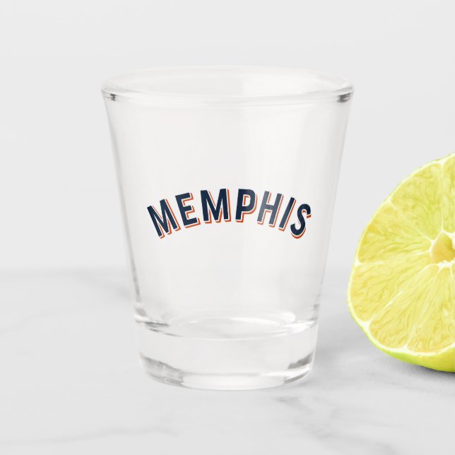 Memphis, Tennessee Vintage Arch Shot Glass (Front)
