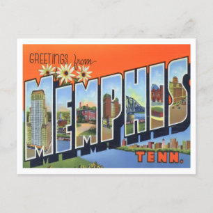 Memphis, Tennessee Vintage Big Letters Postcard
