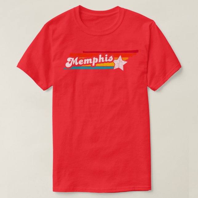 Memphis Tennessee Vintage Distressed Souvenir 2 T-Shirt (Design Front)