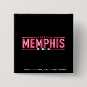 MEMPHIS - The Musical Logo 15 Cm Square Badge