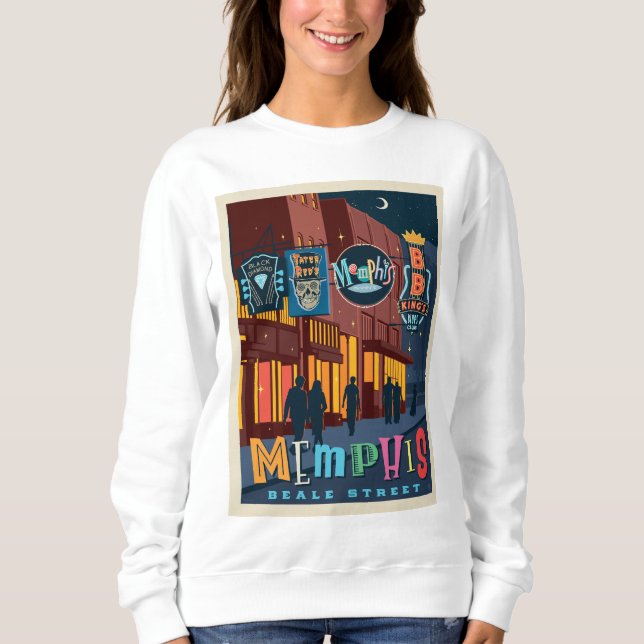 Memphis, TN | Beale Street Neon Sweatshirt (Front)