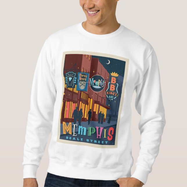 Memphis, TN | Beale Street Neon Sweatshirt (Front)