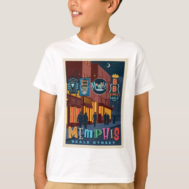 Memphis, TN | Beale Street Neon T-Shirt (Front)