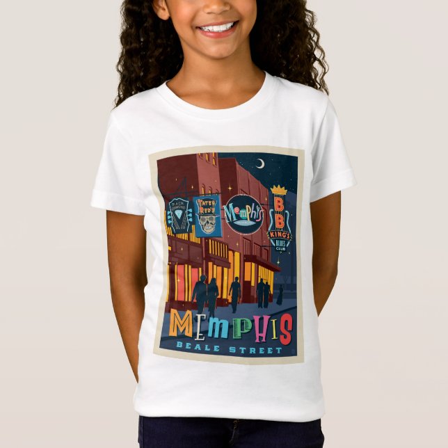 Memphis, TN | Beale Street Neon T-Shirt (Front)