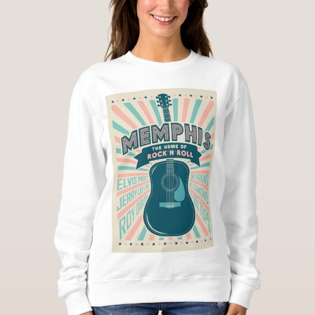 Memphis, TN: Guitar Series | Rock-N-Roll Sweatshirt (Front)