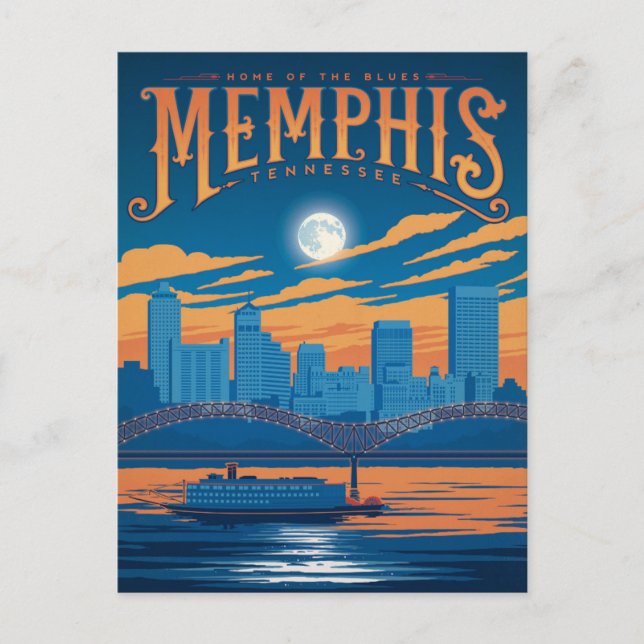 Memphis, TN Postcard (Front)