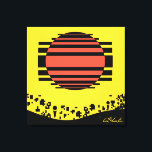 Memphis Tossed Bits Canvas Print<br><div class="desc">Memphis Tossed Bits.  2026,  Ken Gage.  Digital art: abstract.</div>