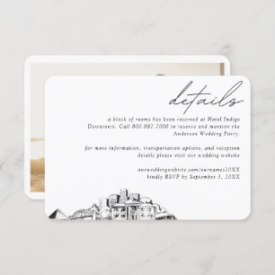 Memphis Wedding Hotel Room Block Details Enclosure Card