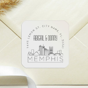 Memphis Wedding   Pre-Addressed Envelope Seal