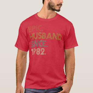 Men 40th Wedding Anniversary Shirts, Epic Husband T-Shirt