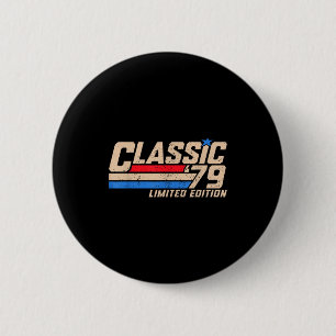 Men 47 Old 1979 Classic '79 6 Cm Round Badge