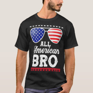 Men All American Bro 4th of July Family Matching S T-Shirt