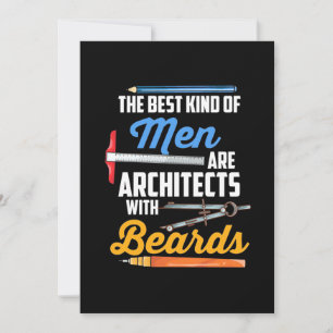Men Architects With Beards Invitation