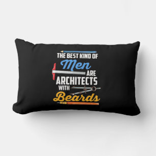 Men Architects With Beards Lumbar Cushion