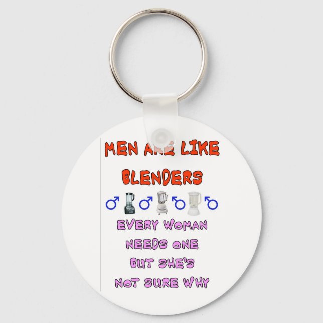 MEN ARE LIKE BLENDERS KEY RING (Front)