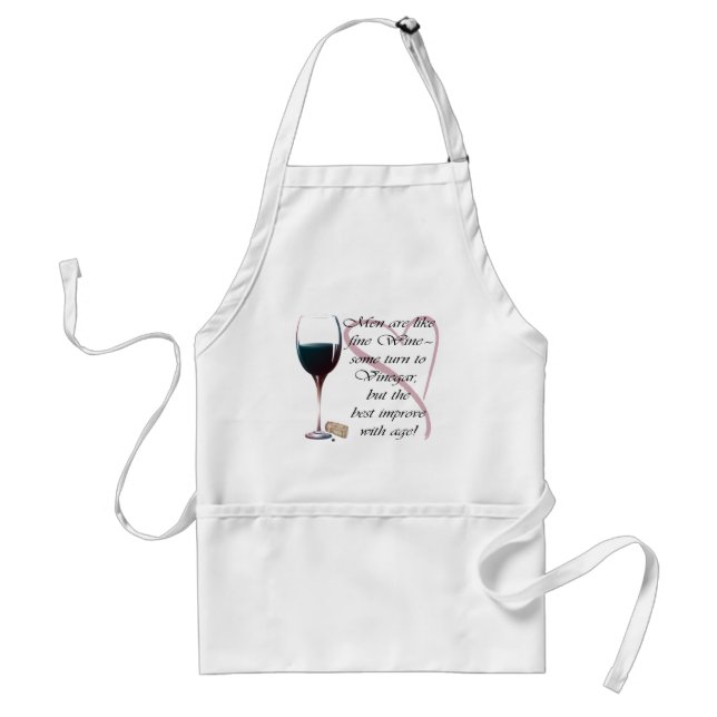 Men are like fine Wine humourous gifts Standard Apron (Front)