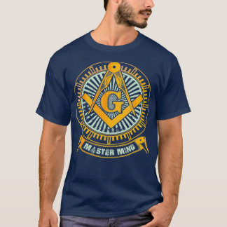 Men Awesome Masonic Square and Compass Master T-Shirt