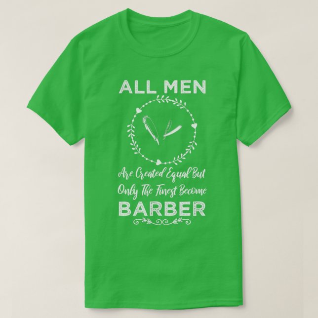 Men Barber Funny Design For Gift T-Shirt (Design Front)