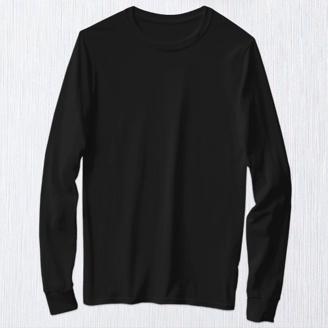 Men Black Long Sleeve T-Shirt / Customise (Creator Uploaded)