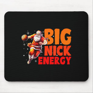 Men Boys Big Nick Energy Christmas Basketball Mouse Pad