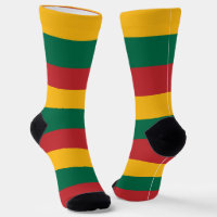 Men crew socks with flag of Lithuania