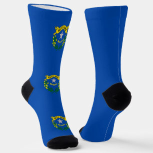 Men crew socks with flag of Nevada