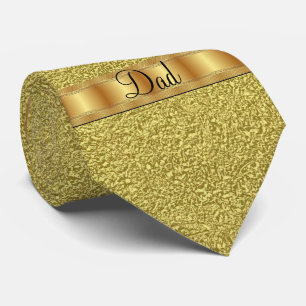 Men Designer Gold Tie