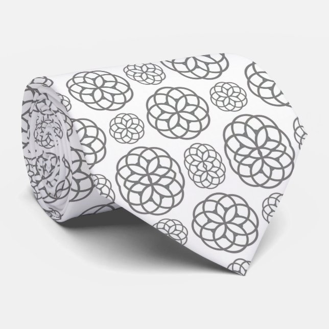 Men Designer Ties Grey (Rolled)