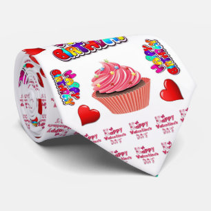 Men Designer Ties Happy Valentine's Day Birthday