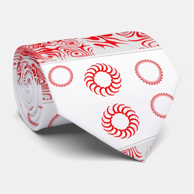 Men Designer Ties Red (Rolled)