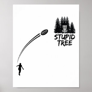 Men Disc Golf Shirt Funny Frisbee Dad Boys Tees St Poster