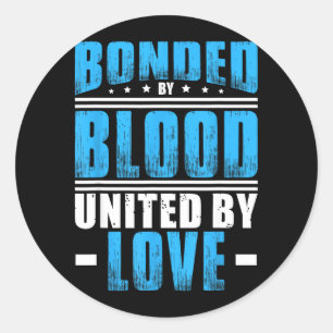 Men Family Reunion Classic Round Sticker